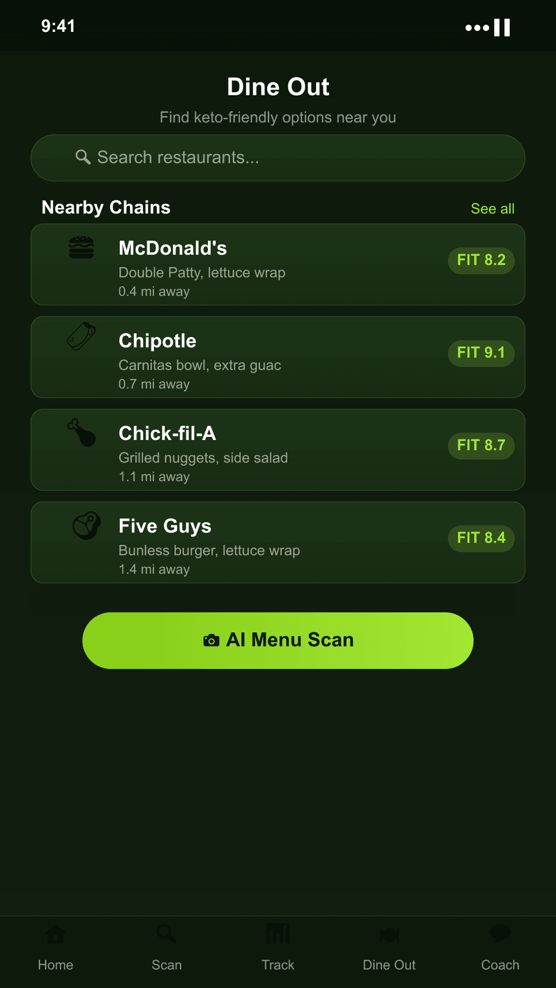 Find better restaurant choices